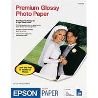 EPSON Premium Glossy Photo Paper 8.5" x 11" (20 sheets/pkg)