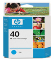 HP #40 Cyan InkJet Print Cartridge (1,600 Yield)