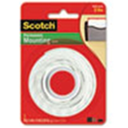 3M Scotch® Foam Mounting Double-Sided Tape, 1/2" x 75"