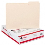 UNIVERSAL Manilla File Folders 1/3 cut 3rd Position 1-ply Top Tabs