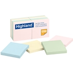 Sticky Note Pads, 3 x 3, Assorted Pastel, 100 Sheets