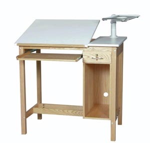 Oak Computer Table
