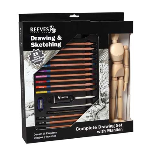 Drawing & Sketching Kit - Reeves Drawing Set - Beginner Art Kits