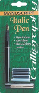 Italic Pen with Medium Gilt Nib